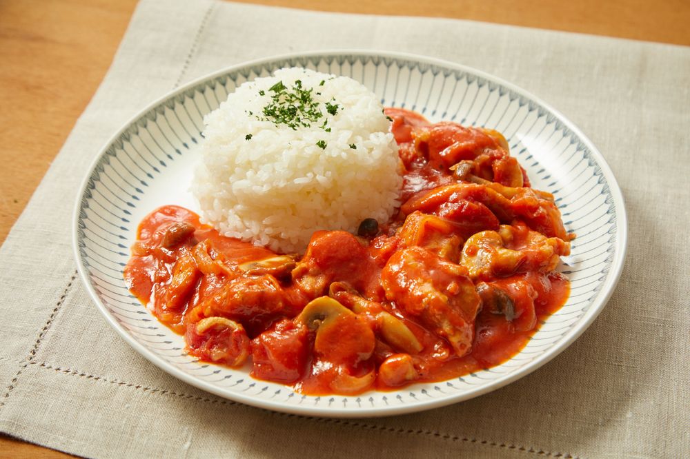 バターライスのチキンカチャトーラ